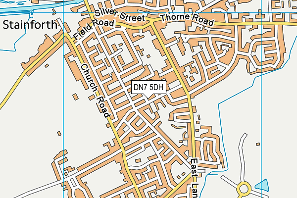 DN7 5DH map - OS VectorMap District (Ordnance Survey)