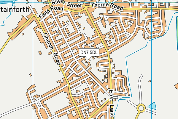 DN7 5DL map - OS VectorMap District (Ordnance Survey)