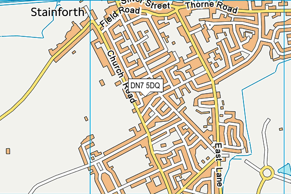DN7 5DQ map - OS VectorMap District (Ordnance Survey)