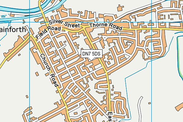 DN7 5DS map - OS VectorMap District (Ordnance Survey)