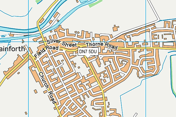 DN7 5DU map - OS VectorMap District (Ordnance Survey)