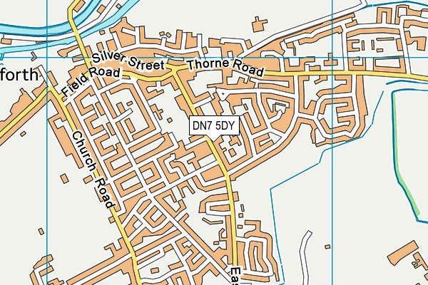 DN7 5DY map - OS VectorMap District (Ordnance Survey)