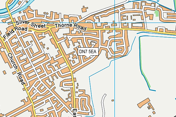 DN7 5EA map - OS VectorMap District (Ordnance Survey)