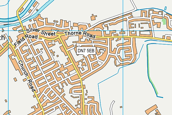 DN7 5EB map - OS VectorMap District (Ordnance Survey)