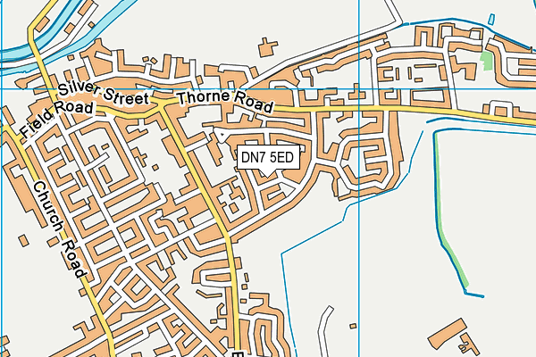 DN7 5ED map - OS VectorMap District (Ordnance Survey)