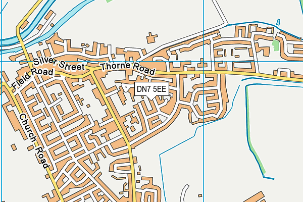 DN7 5EE map - OS VectorMap District (Ordnance Survey)