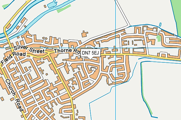 DN7 5EJ map - OS VectorMap District (Ordnance Survey)
