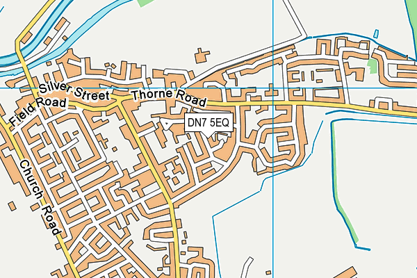DN7 5EQ map - OS VectorMap District (Ordnance Survey)