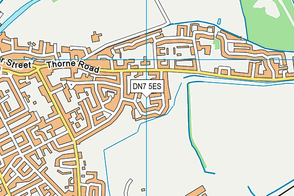 DN7 5ES map - OS VectorMap District (Ordnance Survey)