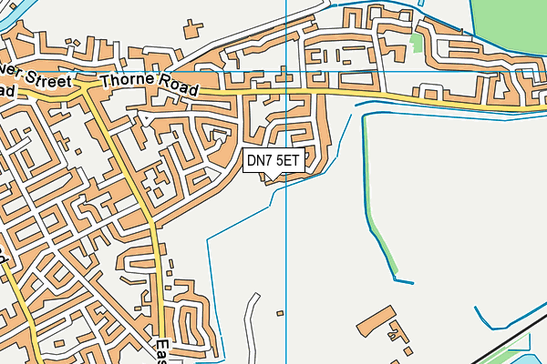 DN7 5ET map - OS VectorMap District (Ordnance Survey)