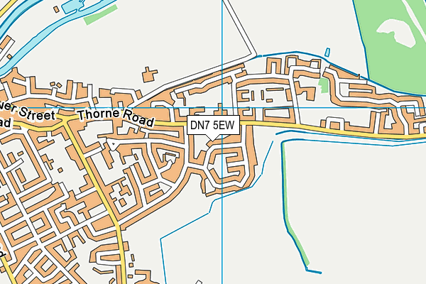 DN7 5EW map - OS VectorMap District (Ordnance Survey)