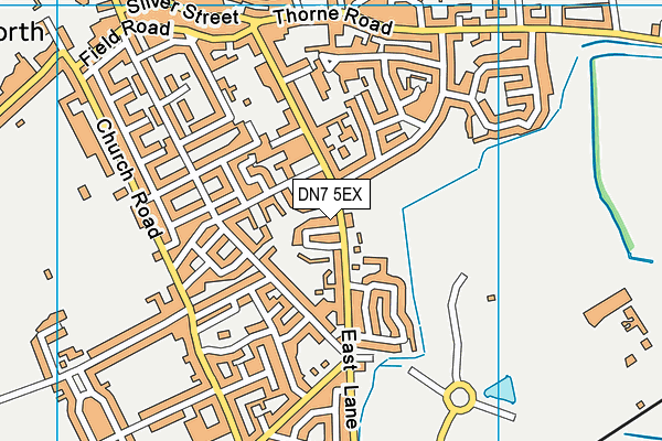 DN7 5EX map - OS VectorMap District (Ordnance Survey)