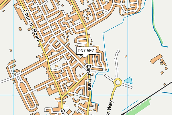 DN7 5EZ map - OS VectorMap District (Ordnance Survey)