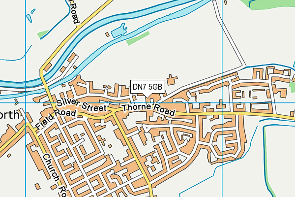 DN7 5GB map - OS VectorMap District (Ordnance Survey)