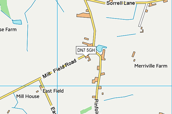 Fieldgate School map (DN7 5GH) - OS VectorMap District (Ordnance Survey)