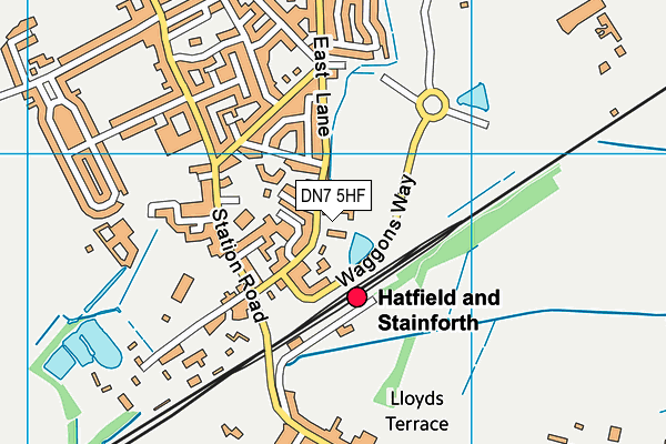 Map of DONCASTER PLASTIC FABRICATION SERVICES LIMITED at district scale