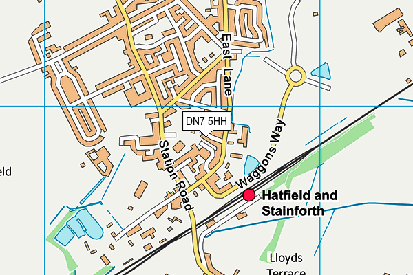 DN7 5HH map - OS VectorMap District (Ordnance Survey)