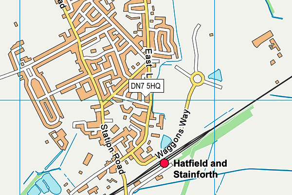 DN7 5HQ map - OS VectorMap District (Ordnance Survey)