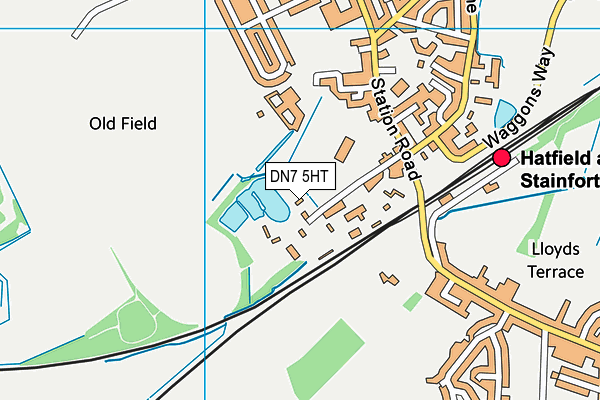 DN7 5HT map - OS VectorMap District (Ordnance Survey)