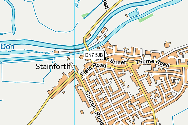 DN7 5JB map - OS VectorMap District (Ordnance Survey)