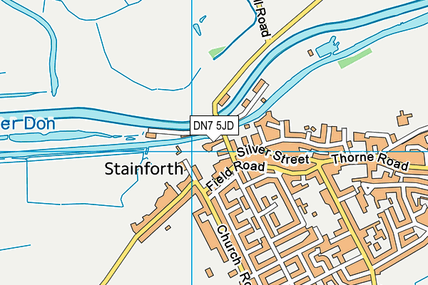 DN7 5JD map - OS VectorMap District (Ordnance Survey)