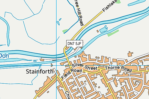 DN7 5JF map - OS VectorMap District (Ordnance Survey)