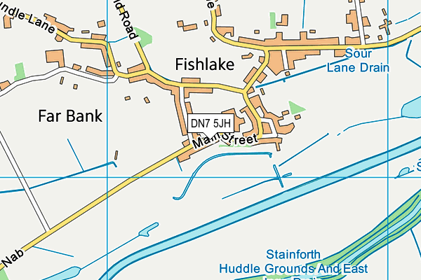 DN7 5JH map - OS VectorMap District (Ordnance Survey)