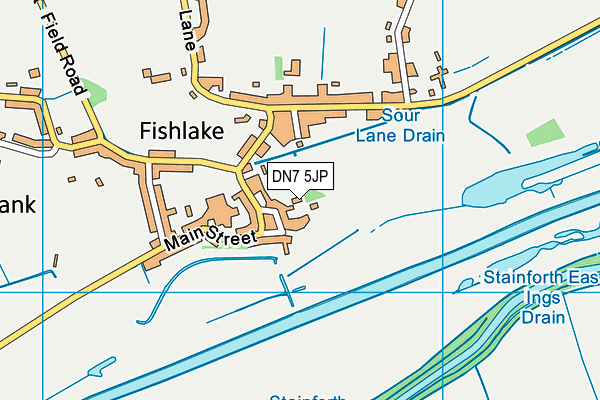 DN7 5JP map - OS VectorMap District (Ordnance Survey)