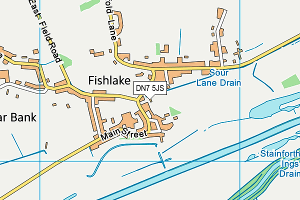 DN7 5JS map - OS VectorMap District (Ordnance Survey)