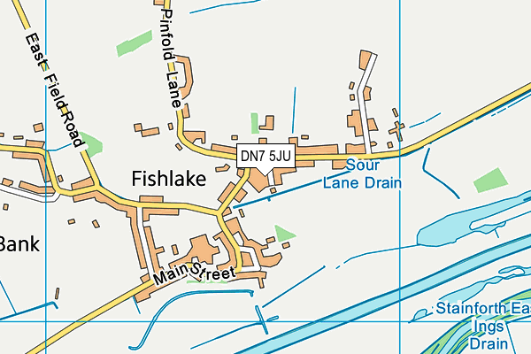 DN7 5JU map - OS VectorMap District (Ordnance Survey)