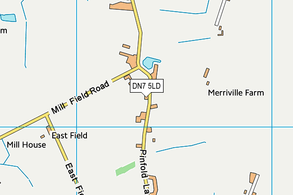 DN7 5LD map - OS VectorMap District (Ordnance Survey)