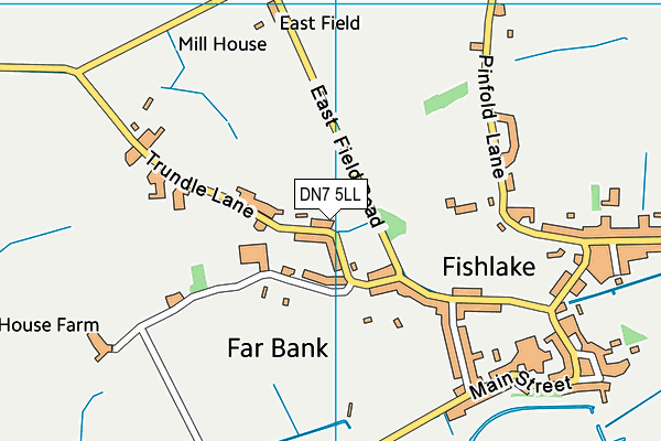 DN7 5LL map - OS VectorMap District (Ordnance Survey)