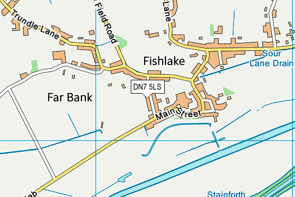 DN7 5LS map - OS VectorMap District (Ordnance Survey)