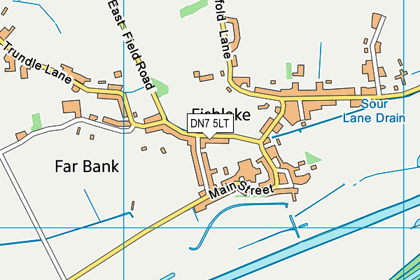 DN7 5LT map - OS VectorMap District (Ordnance Survey)