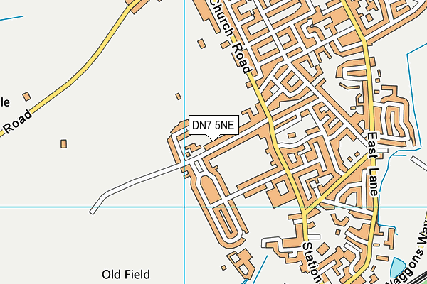 DN7 5NE map - OS VectorMap District (Ordnance Survey)