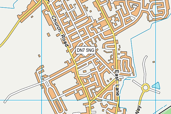 DN7 5NG map - OS VectorMap District (Ordnance Survey)