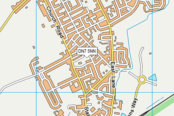DN7 5NN map - OS VectorMap District (Ordnance Survey)
