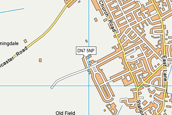 Stainforth Track (Closed) map (DN7 5NP) - OS VectorMap District (Ordnance Survey)