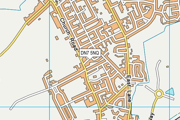 DN7 5NQ map - OS VectorMap District (Ordnance Survey)