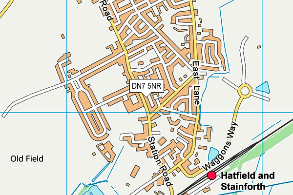 DN7 5NR map - OS VectorMap District (Ordnance Survey)