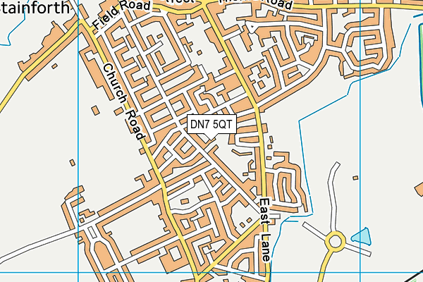 DN7 5QT map - OS VectorMap District (Ordnance Survey)