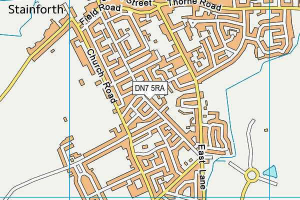 DN7 5RA map - OS VectorMap District (Ordnance Survey)