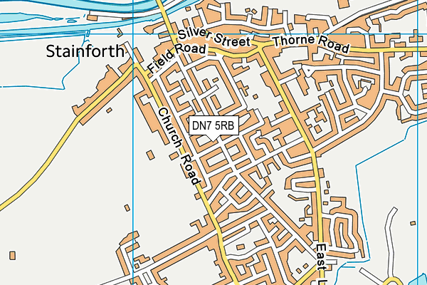 DN7 5RB map - OS VectorMap District (Ordnance Survey)