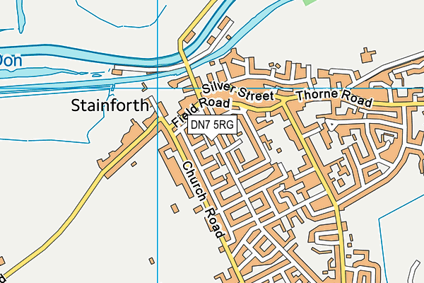 DN7 5RG map - OS VectorMap District (Ordnance Survey)