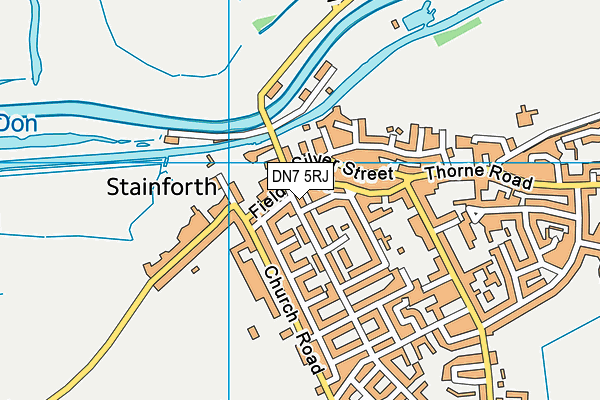 DN7 5RJ map - OS VectorMap District (Ordnance Survey)