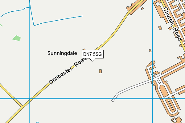 DN7 5SG map - OS VectorMap District (Ordnance Survey)