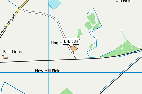 DN7 5SH map - OS VectorMap District (Ordnance Survey)