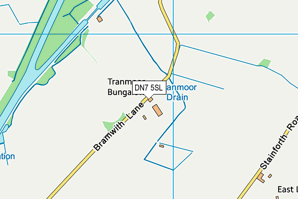 DN7 5SL map - OS VectorMap District (Ordnance Survey)