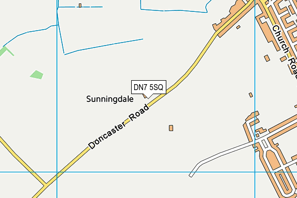 DN7 5SQ map - OS VectorMap District (Ordnance Survey)