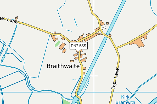 DN7 5SS map - OS VectorMap District (Ordnance Survey)